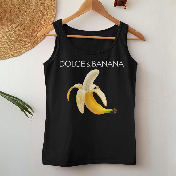 Dolce And BananaCute Graphic Banana レディースタンクトップ 面白い贈り物