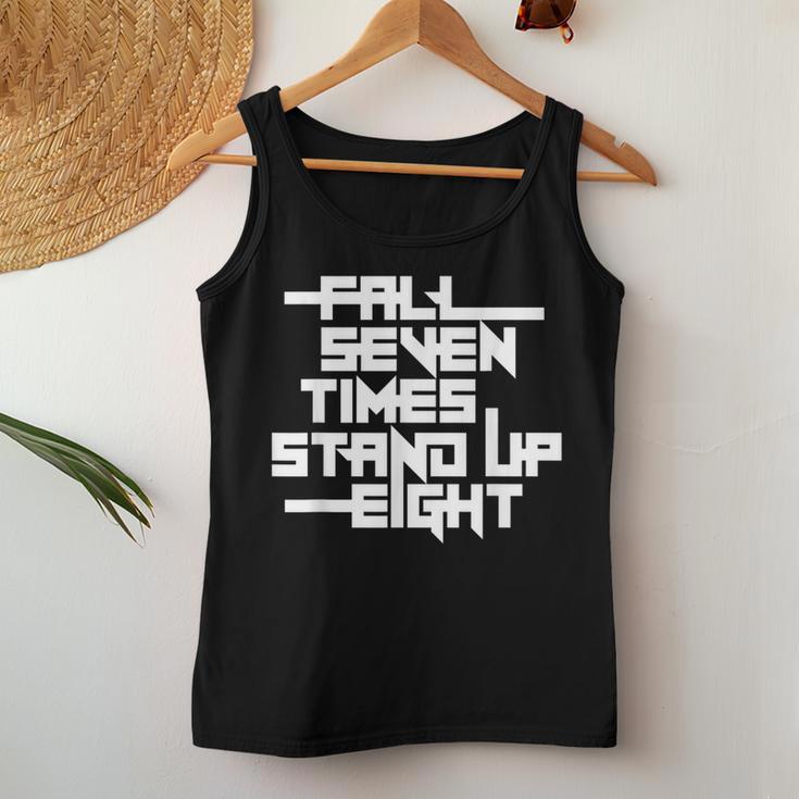 Falleven Timestand Up Eight インスピレーションスローガン レディースタンクトップ 面白い贈り物