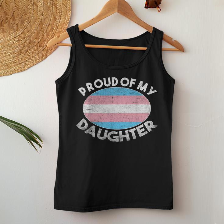 Lgbt お父さん 母 誇り Of My Transgender Daughter Transpride レディースタンクトップ 面白い贈り物