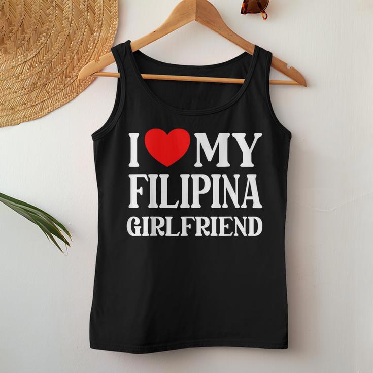I Love My Filipina Girlfriend デザイン Best Boyfriend レディースタンクトップ 面白い贈り物