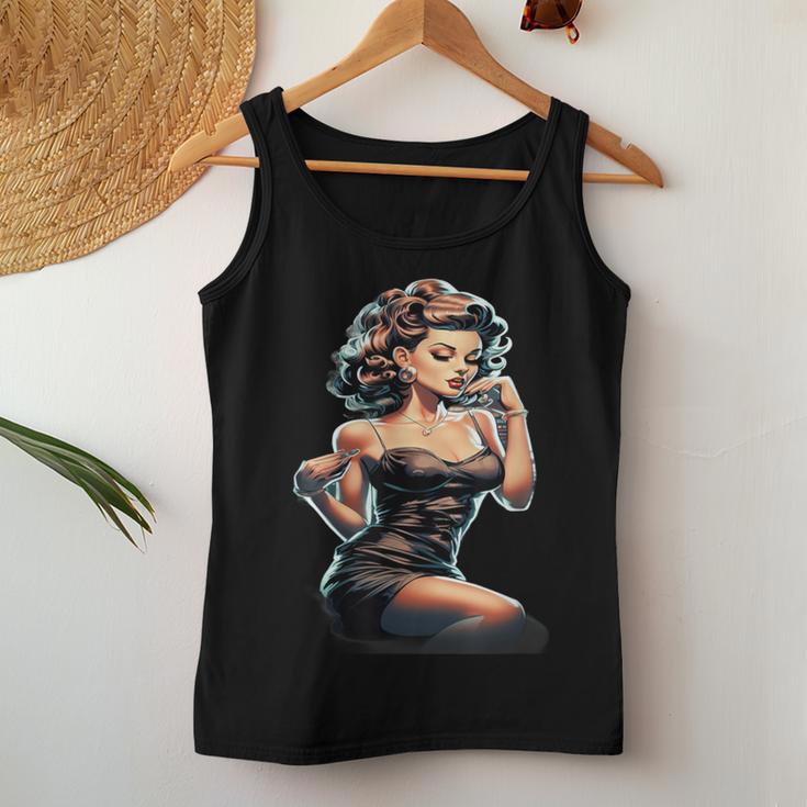 Pinup Girl ジュークボックス レコード音楽プレーヤー ヴィンテージ レディースタンクトップ 面白い贈り物