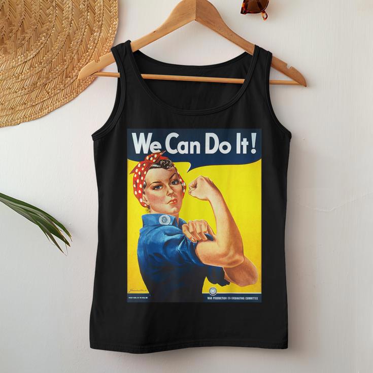 「We Can Do It」ポスター ロージー The Riveter Girl Power」 レディースタンクトップ 面白い贈り物
