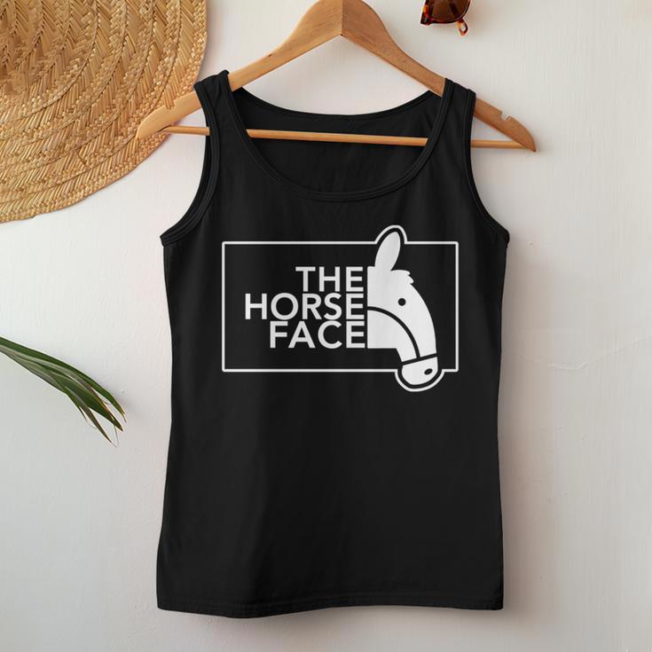ザ・ホース・フェイス The Horse Face 午年 馬【十二支 干支】2026年 ブランド パロディ 長袖tシャツ レディースタンクトップ 面白い贈り物