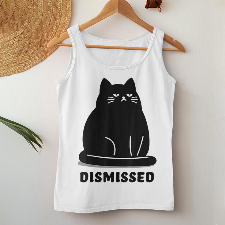 Annoyed Cat Dismissedarcastic Rolling Eyes カワイイキャット レディースタンクトップ 面白い贈り物