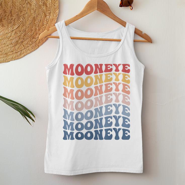 Mooneye Groovy レトロフィッシュ レディースタンクトップ 面白い贈り物