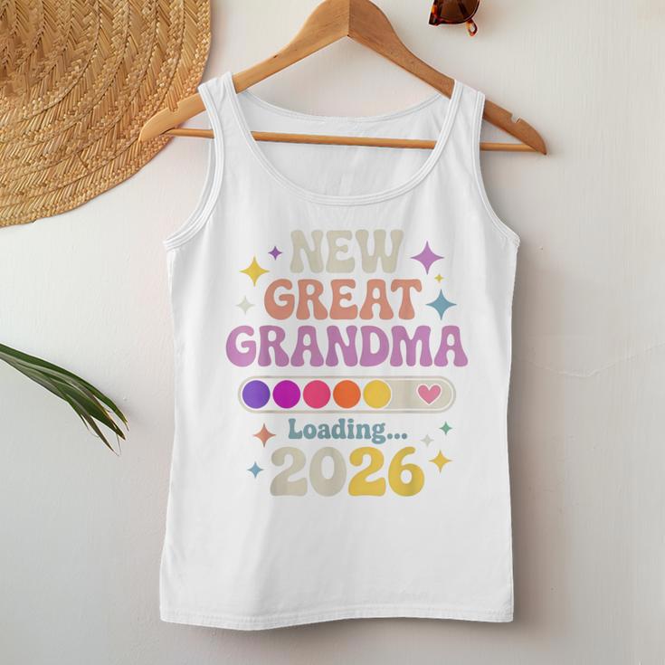 New Great Grandma Loading 2026 レトロ 妊娠 レディースタンクトップ 面白い贈り物