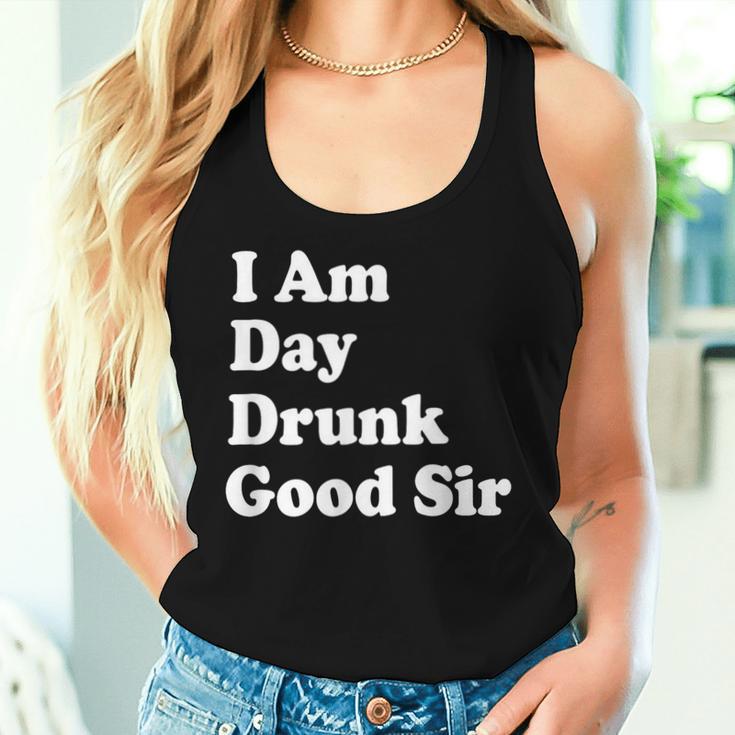 I Am Day Drunk Goodir Drinking Drunk ユーモア レディースタンクトップ 彼女への贈り物