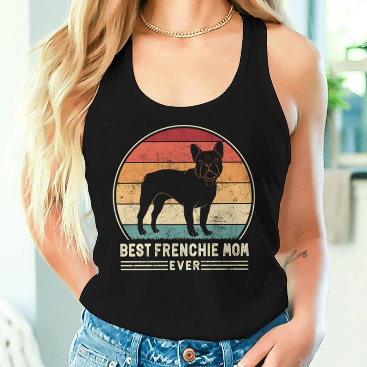 Best Frenchie Mom Ever レトロ フレンチブルドッグ ドッグ ママ 長袖tシャツ レディースタンクトップ 彼女への贈り物