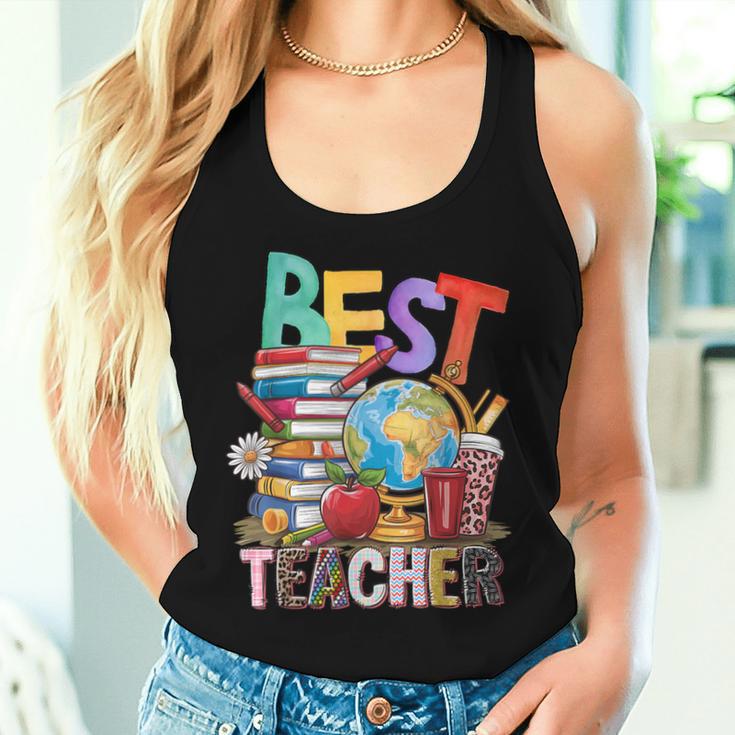 Best Teacher I Love My Teacher Ever Best Teacher レディースタンクトップ 彼女への贈り物