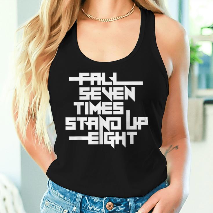 Falleven Timestand Up Eight インスピレーションスローガン レディースタンクトップ 彼女への贈り物