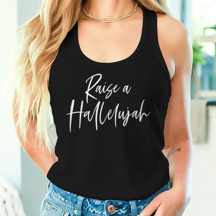 Raise A Hallelujah Christian Faith レディースタンクトップ 彼女への贈り物