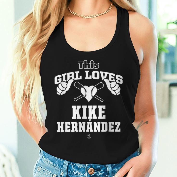 キケ・ヘルナンデス This Girl Loves Gameday レディースタンクトップ 彼女への贈り物