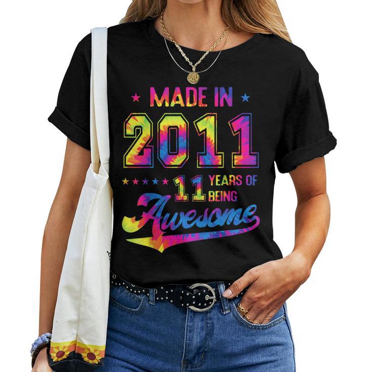 11歳男の子女の子 2011年生まれビンテージ11歳の誕生日 レディースTシャツ