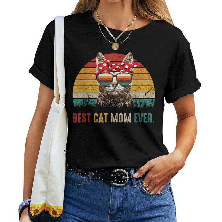 Best Cat Mom Ever Best Cat Mom Ever レディースTシャツ