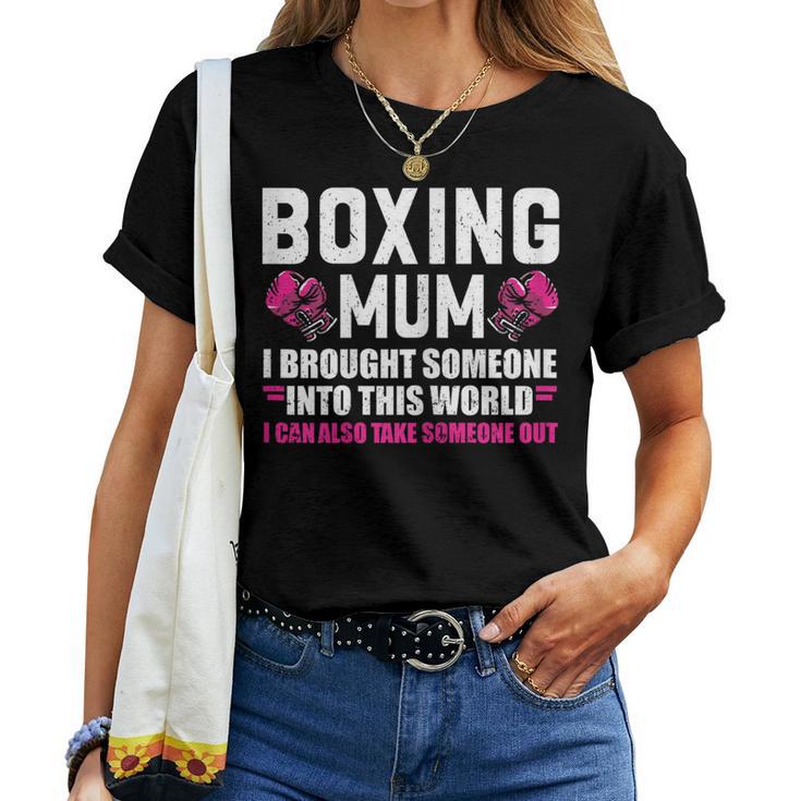 Boxeo Mum Boxeo Guantes Boxeo Boxeo Camiseta de mujer