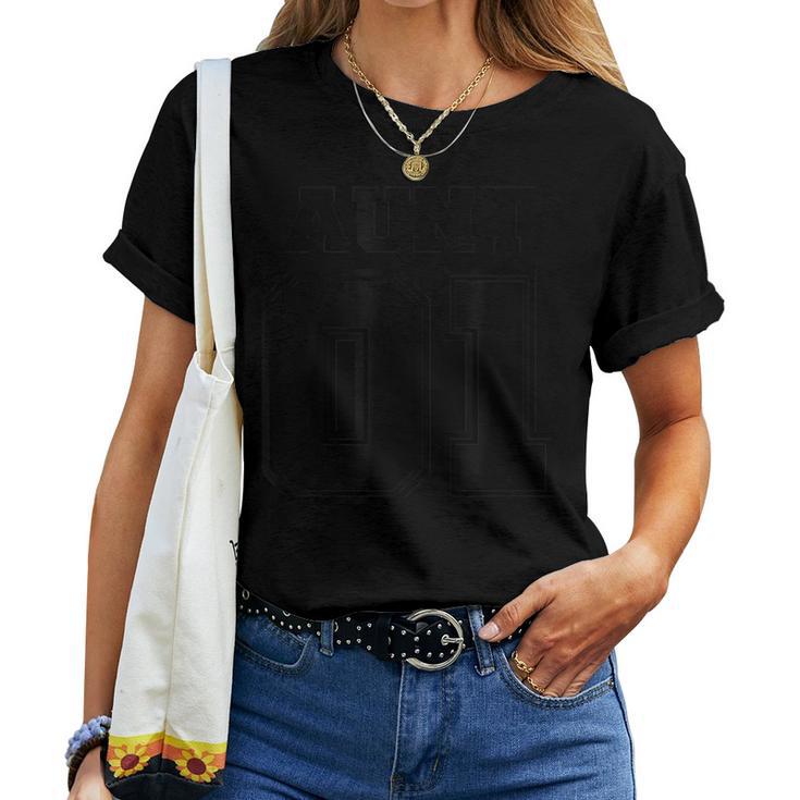Enjoy World No1 Aunt 01 スポーツスタイル Best Cool Aunt Ever レディースTシャツ