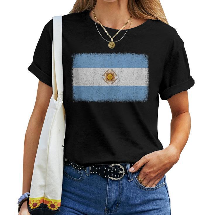 Gráfico De Bandera De Argentina Para Hombres Es Y Niños In Mangas Camiseta de mujer