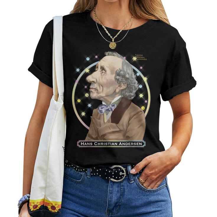 Hans Christian Andersen Querido Autor Danés De Cuentos De Hadas Camiseta de mujer