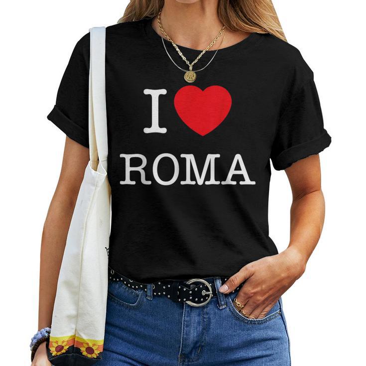 I Love Roma Graphic Novelty & Cool s レディースTシャツ