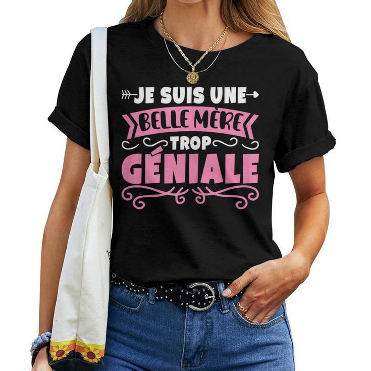 Oy Una Belle Madre Genal Belle-Maman Día De La Madre Camiseta de mujer