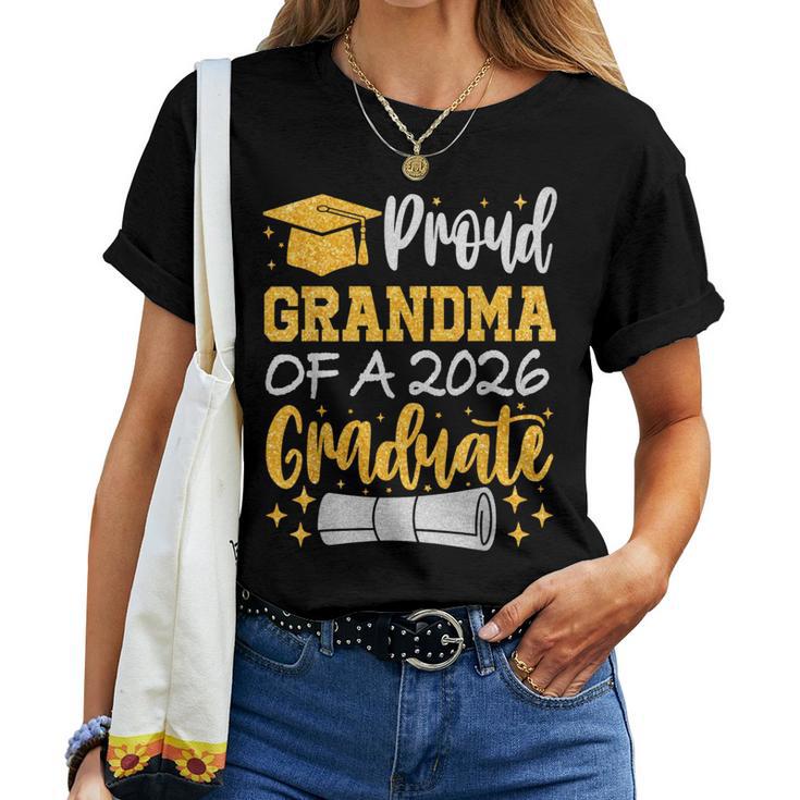 Proud Grandma Of A 2026 Graduate Class Of 2026 Graduation Women T-shirt