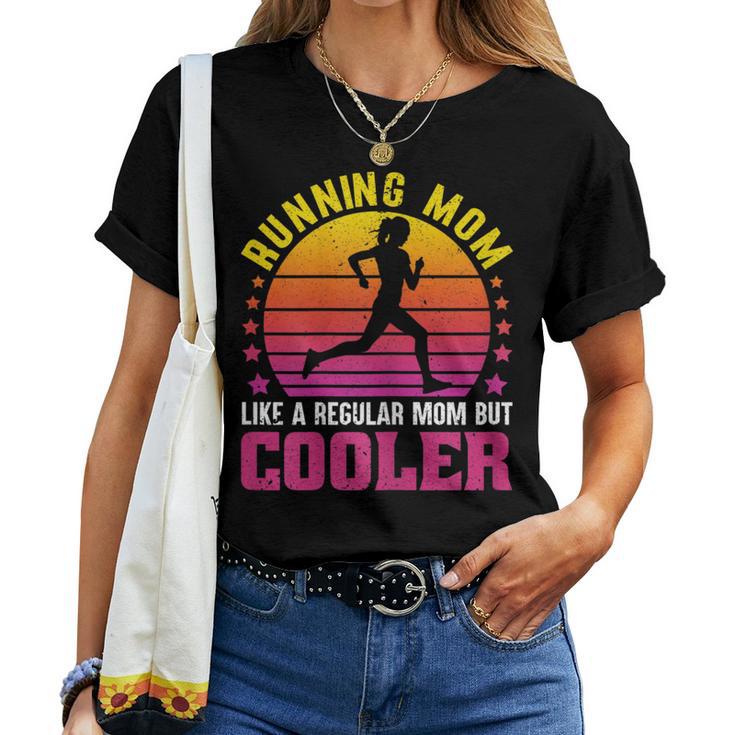 Running Mom Marathon Runner Regalo Del Día De La Madre Camiseta de mujer