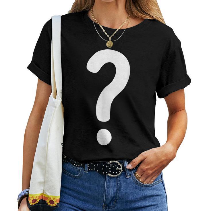 クエスチョンマーク シャツ カップル 男性 女性 キッズ Guess Who コスチューム レディースTシャツ
