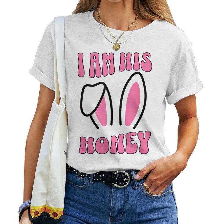 De Pâques Assorti Pour Avec Inscription I Am His Honey T-shirt femme