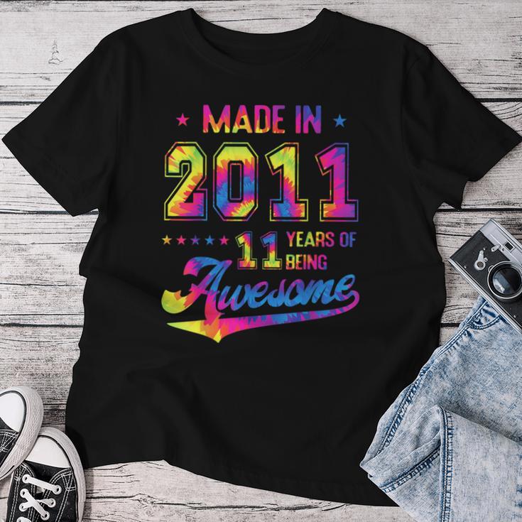 11歳男の子女の子 2011年生まれビンテージ11歳の誕生日 レディースTシャツ 面白い贈り物