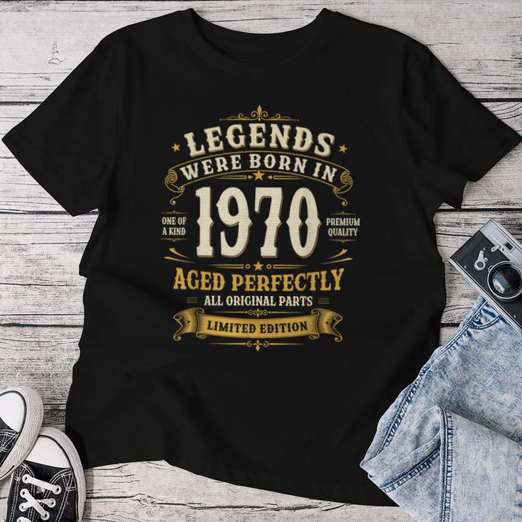 56歳 誕生日 男性女性intage 1970年1970年生まれ レトロデザインブランド レディースTシャツ 面白い贈り物