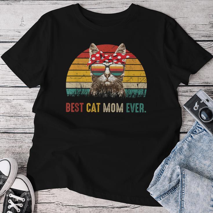 Best Cat Mom Ever Best Cat Mom Ever レディースTシャツ 面白い贈り物