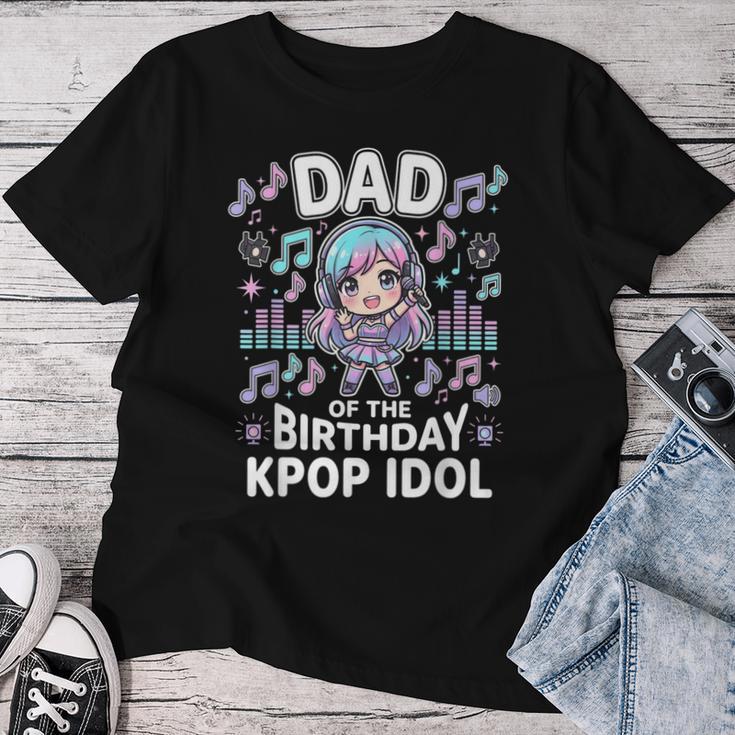 Papà Del Compleanno Kpop Idol Chibi Girls K Pop Festa A Tema Maglietta da donna Regalos divertidos