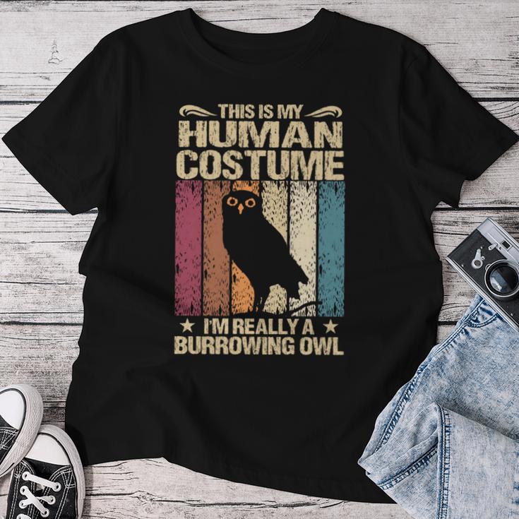 This Is My Human コスチューム I'm Really A Burrowing Owl 長袖tシャツ レディースTシャツ 面白い贈り物