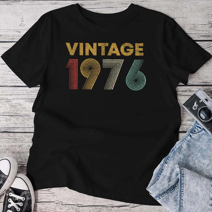 ヴィンテージ 1976 50歳の誕生日プレゼント 男性 女性 50歳 レディースTシャツ 面白い贈り物