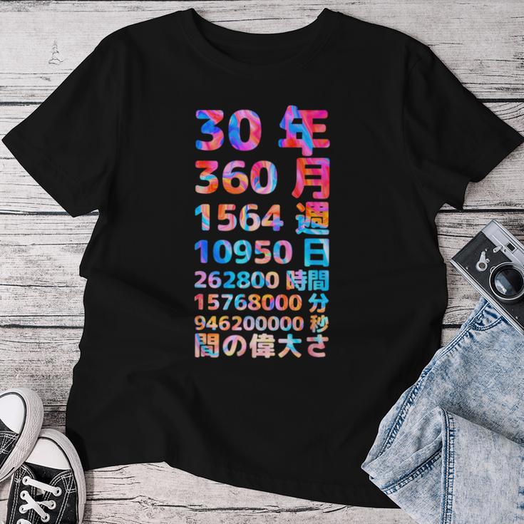 面白い30歳の誕生日の古いメーター 面白い30歳のギフト 女性 男性 面白い電卓 30歳の誕生日のギフト レディースTシャツ 面白い贈り物