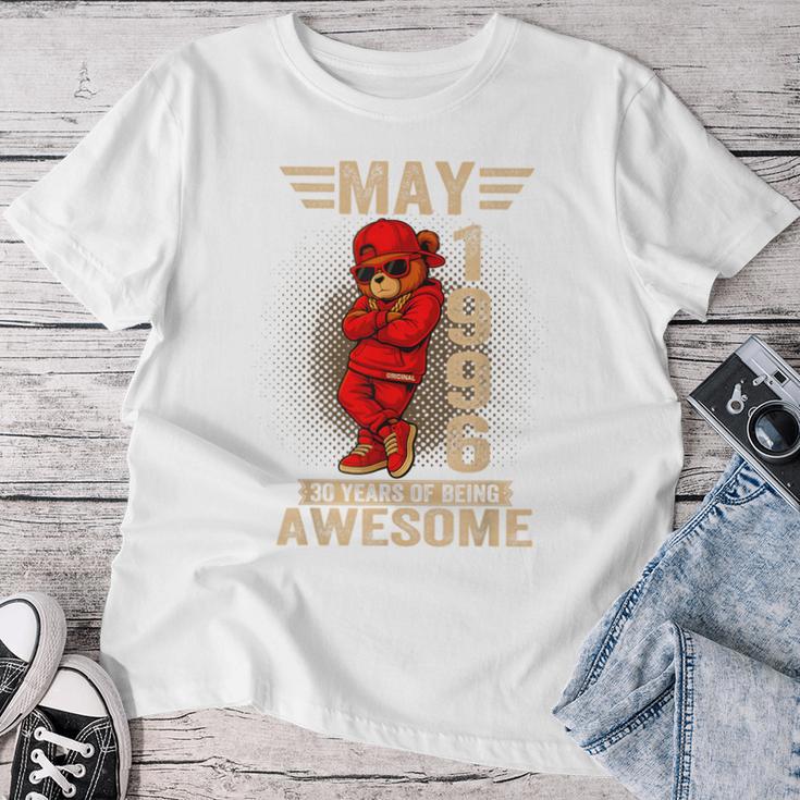 5月30日 誕生日 男性 女性 1996年 素晴らしいテディベア レディースTシャツ 面白い贈り物