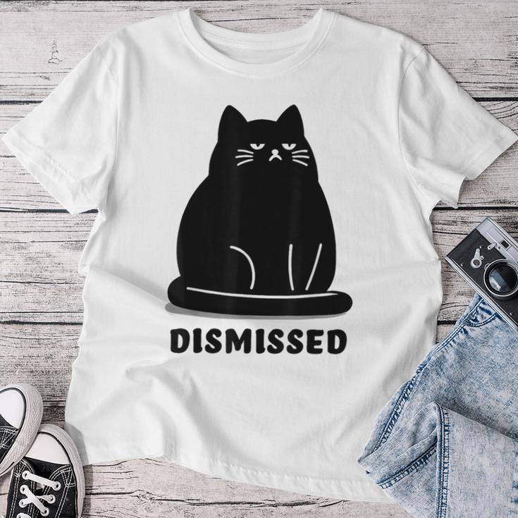 Annoyed Cat Dismissedarcastic Rolling Eyes カワイイキャット レディースTシャツ 面白い贈り物