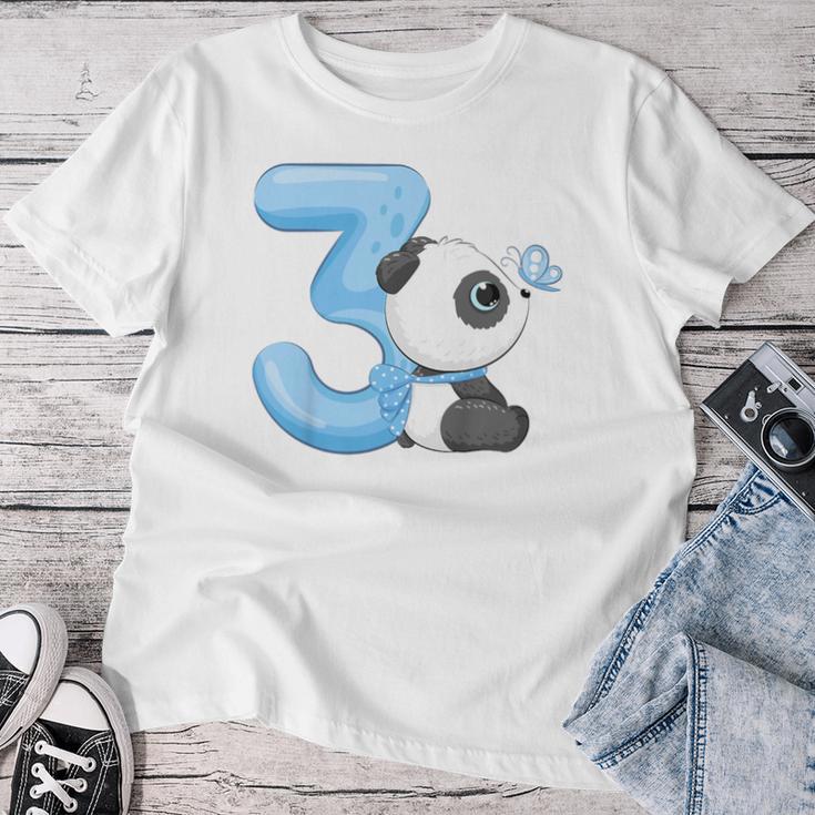 キッズ 女の子 男の子 キッズ 3 歳の誕生日 パンダ バースデー レディースTシャツ 面白い贈り物