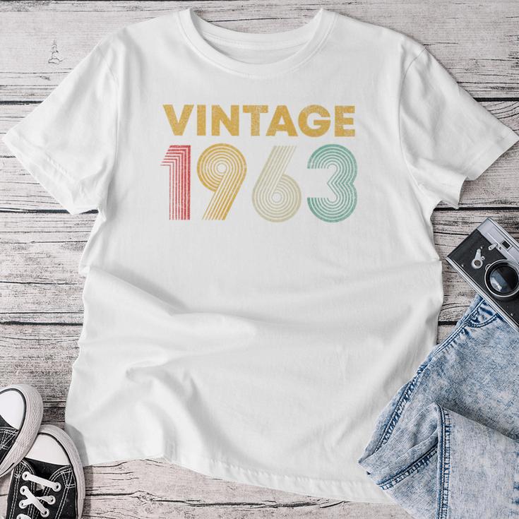 ヴィンテージ 1963 63歳の誕生日プレゼント 男性 女性 63歳 レディースTシャツ 面白い贈り物