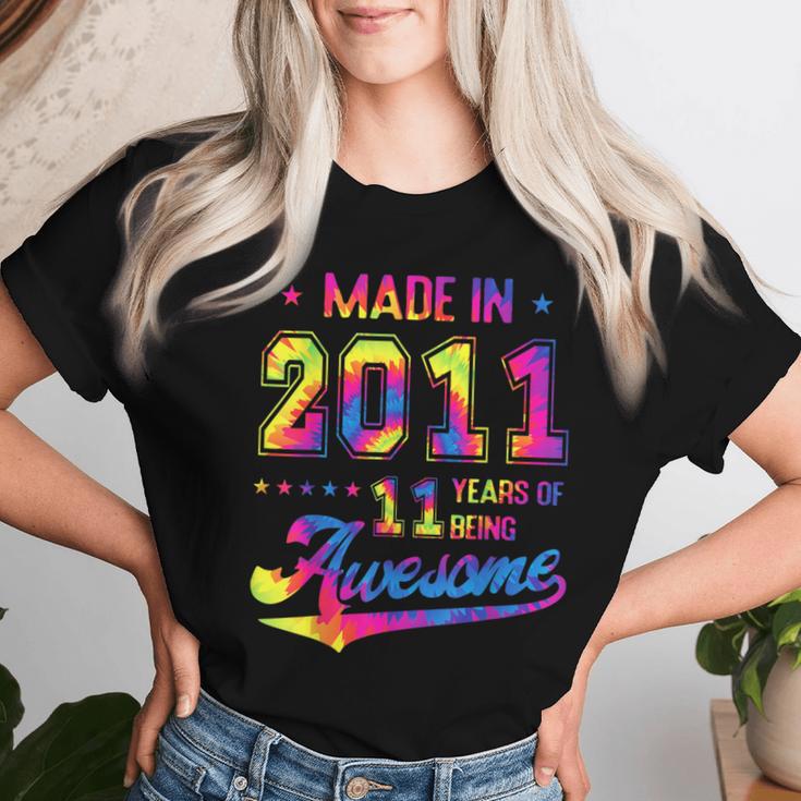 11歳男の子女の子 2011年生まれビンテージ11歳の誕生日 レディースTシャツ 彼女への贈り物