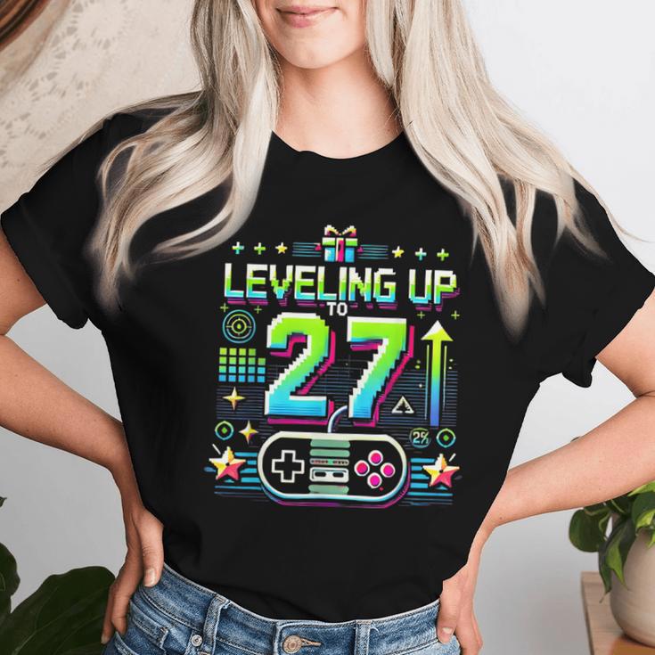 27歳の男性女性、誕生日、27歳の誕生日にプレゼント。 レディースTシャツ 彼女への贈り物