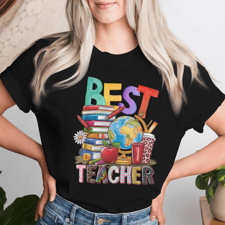 Best Teacher I Love My Teacher Ever Best Teacher レディースTシャツ 彼女への贈り物