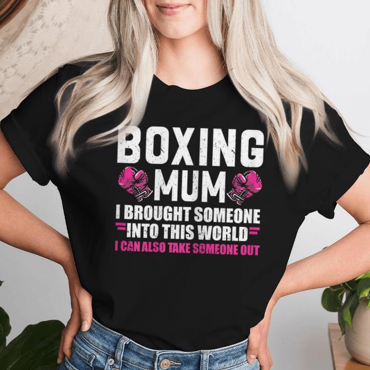Boxeo Mum Boxeo Guantes Boxeo Boxeo Camiseta de mujer Regalos para ella