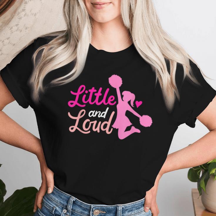 Little And Loud チアリーダー コスチューム チアリーディング 女の子 レディースTシャツ 彼女への贈り物