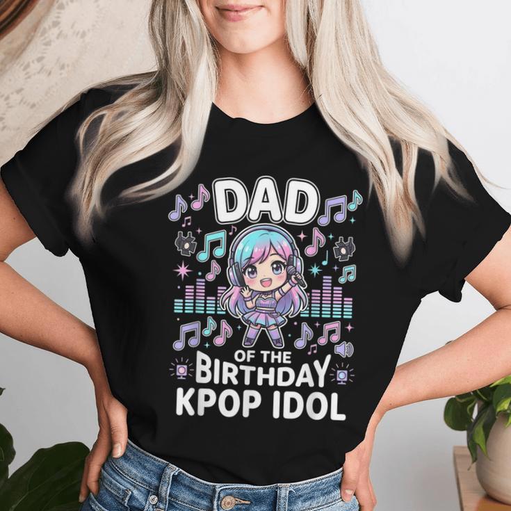 Papà Del Compleanno Kpop Idol Chibi Girls K Pop Festa A Tema Maglietta da donna Regalos para ella