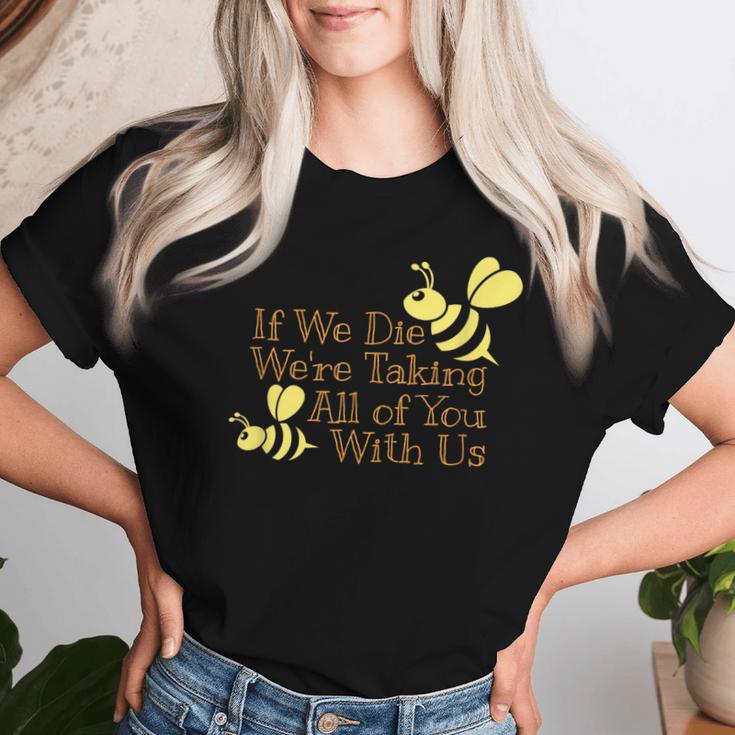 Save The Bees レディースTシャツ 彼女への贈り物