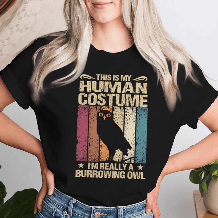 This Is My Human コスチューム I'm Really A Burrowing Owl 長袖tシャツ レディースTシャツ 彼女への贈り物
