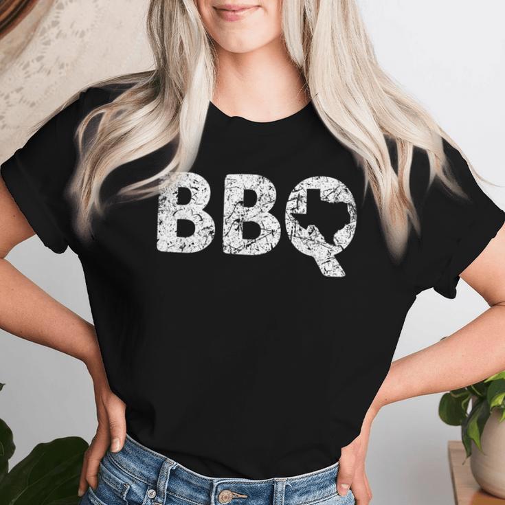 テキサス Bbq Tx バーベキュー マップ ユーズド加工 テキサス 男性 女性 キッズ レディースTシャツ 彼女への贈り物