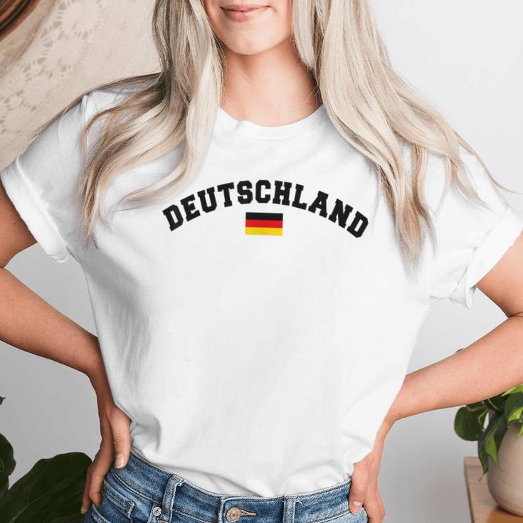 Germany Footballoccerports Outfit ドイツサッカースポーツ国旗女性男性男性子供 レディースTシャツ 彼女への贈り物