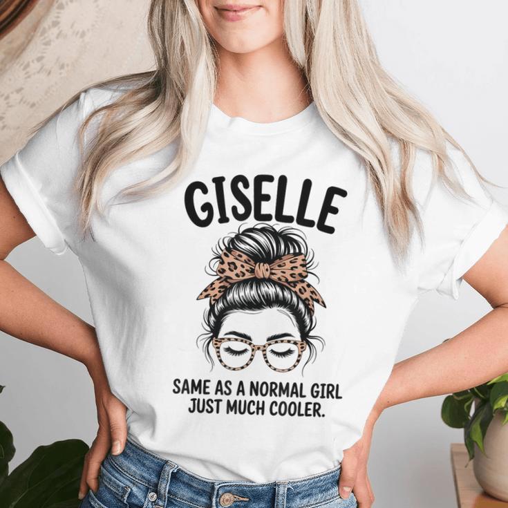 ジゼル普通の女の子と同じだけずっとかっこいい女の子名 レディースTシャツ 彼女への贈り物